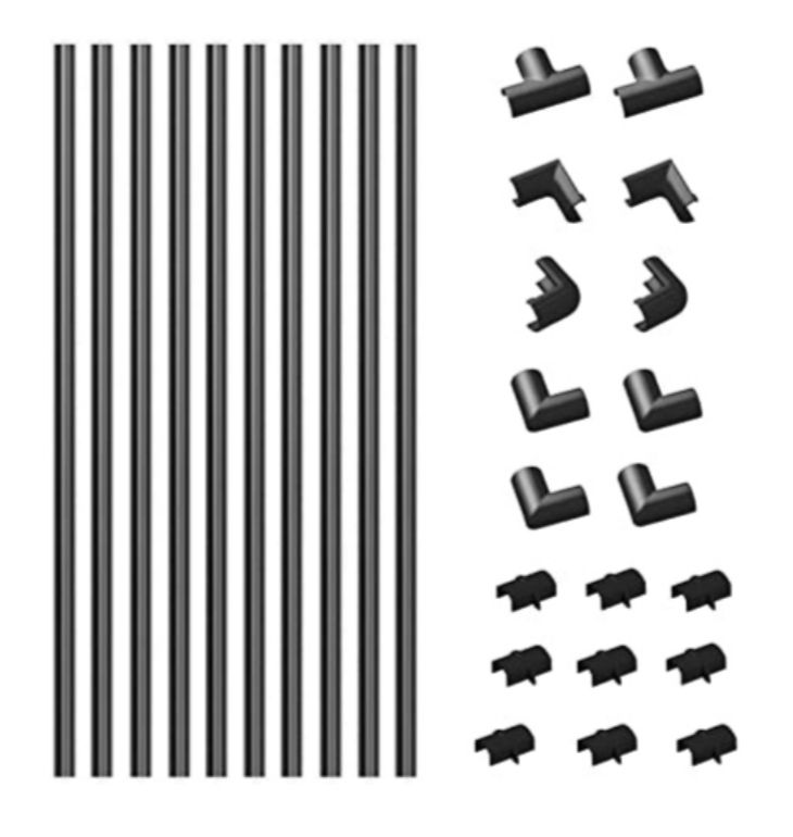 Canal cable D-Line 20x10mm - Negro