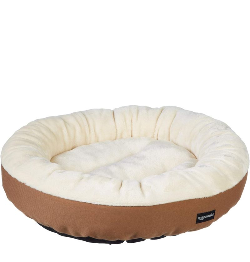 Cama redonda Mascotas Amazon Basics