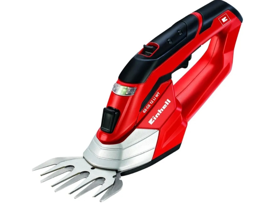 Einhell GE-CG 12 Li WT -Tijeras Inalámbricas para cortar hierba y podar arbustos, batería Ion de litio (12V/1.5Ah, peso: 0.8Kg.