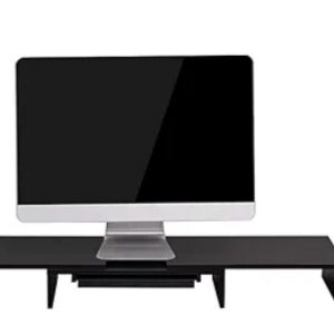 Soporte Monitor Elevador Monitor de Madera con Cajón