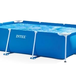 Intex - Kit de Piscina Rectangular, Azul, 3800 l, 300 x 200 x 75 cm.