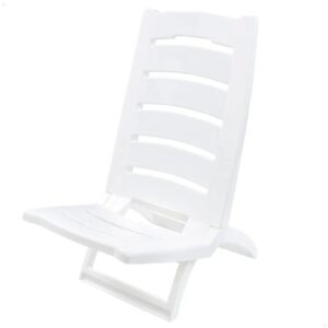 AKTIVE - 62653 - Silla de Playa Blanca Plegable