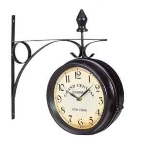 Reloj de ferrocarril de doble cara