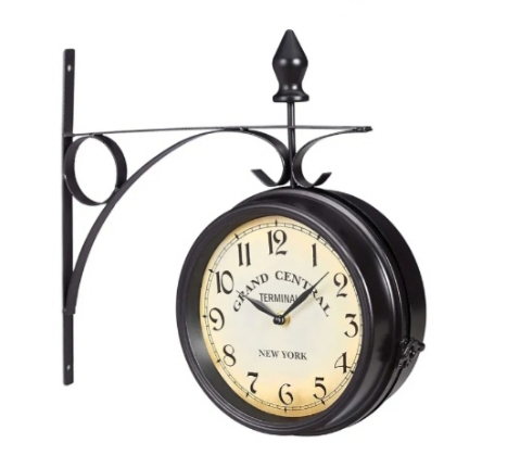 Reloj de ferrocarril de doble cara
