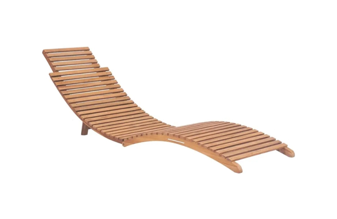 vidaXL Tumbona con Cojin Jardín Patio Exterior Interior Mueble con Respaldo Ajustable