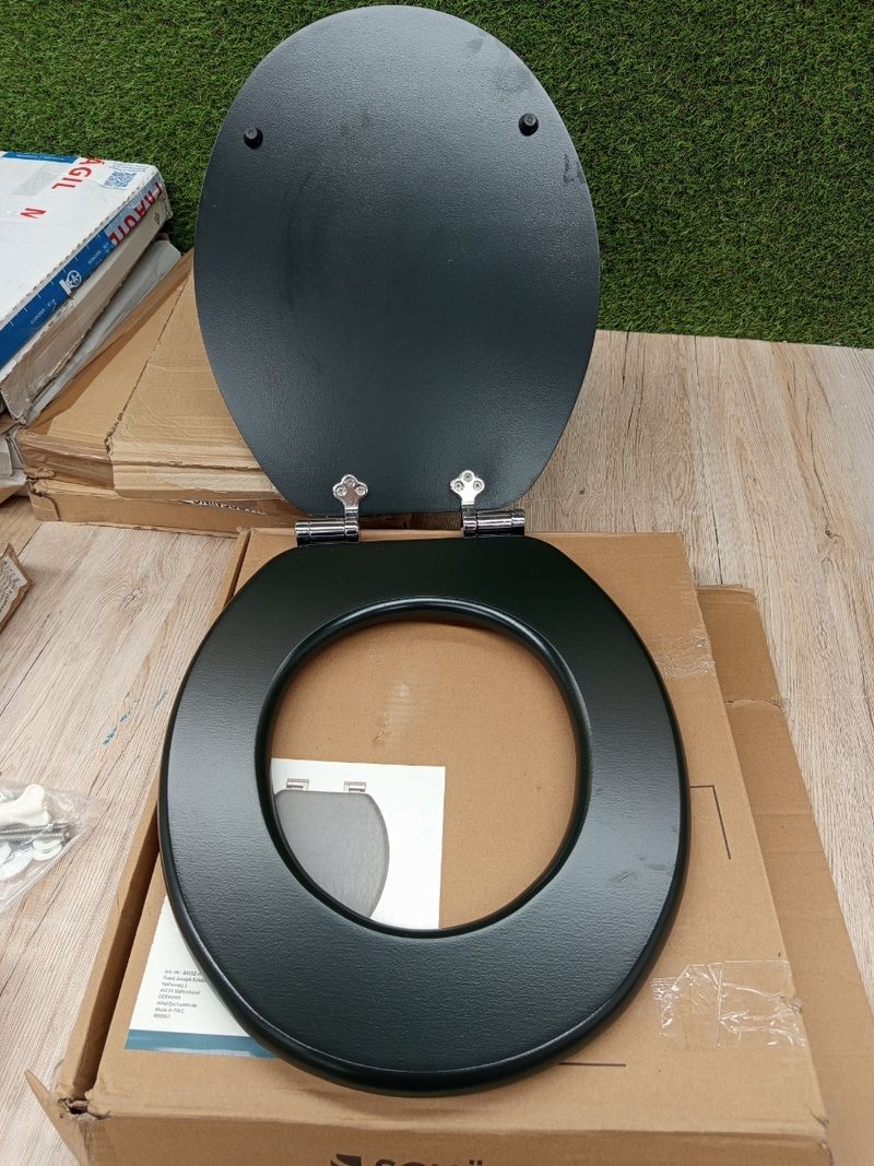 SCHÜTTE - Asiento WC - Tapa inodoro Gris oscuro - Imagen 5