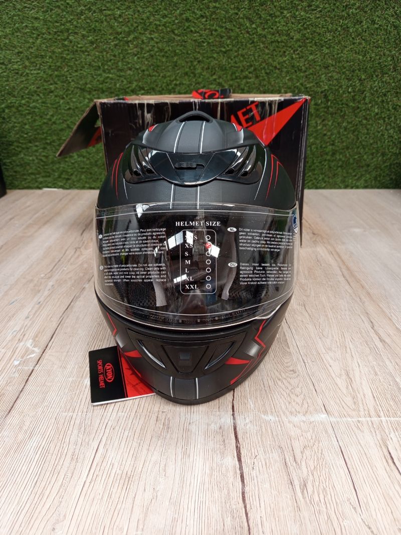 Casco de moto H510 Arrow mate negro/rojo - S - Imagen 5