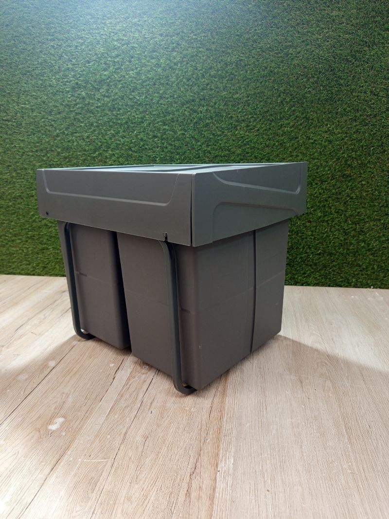 Emuca Contenedores de reciclaje. 2 x 20 L - Imagen 8