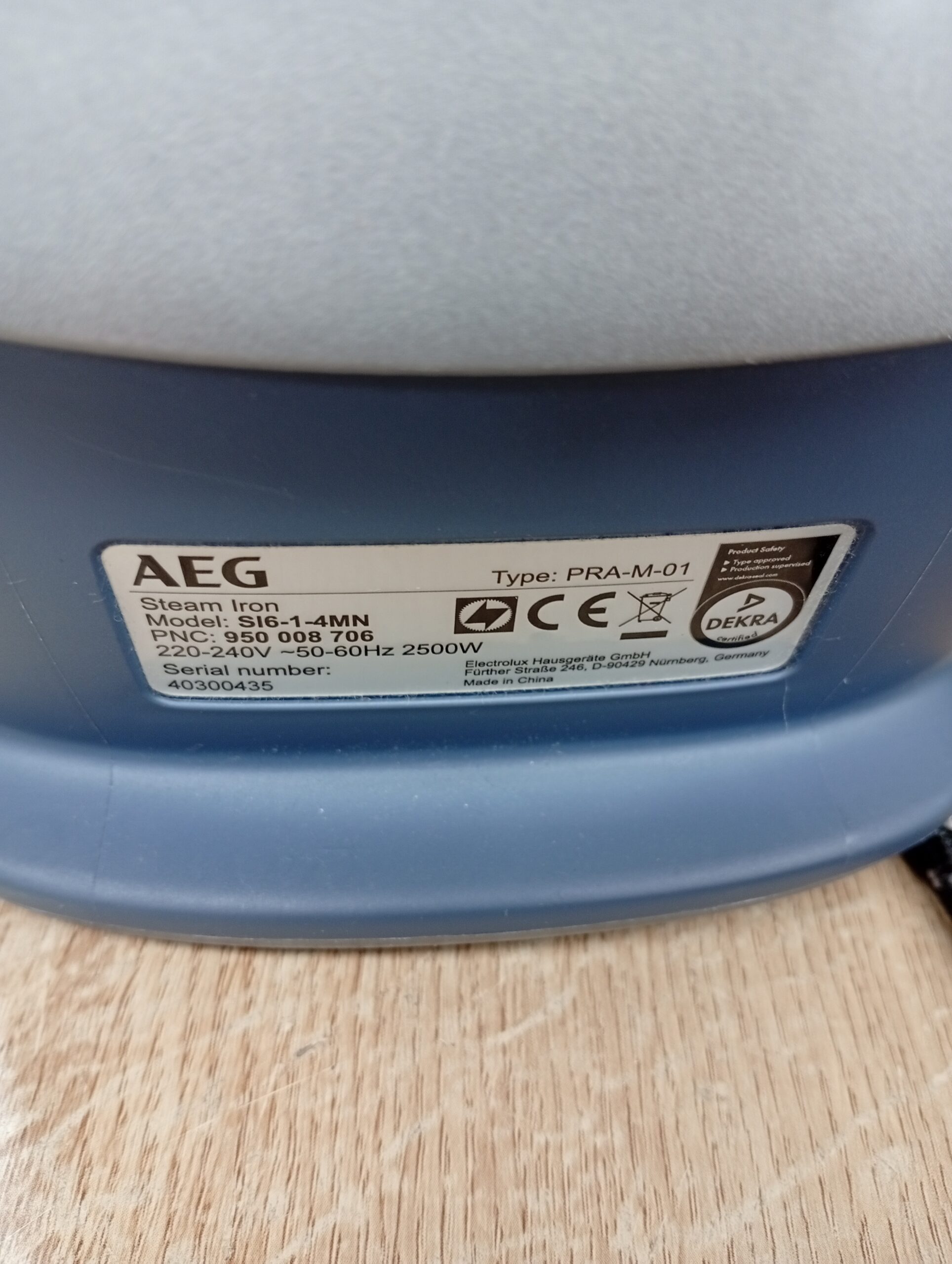Plancha de Vapor - SI6-1-4MN - AEG - Imagen 8