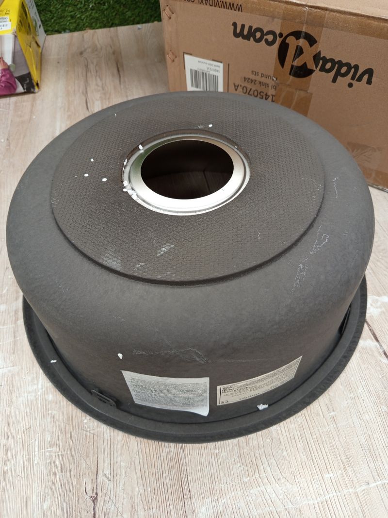 vidaXL Fregadero de cocina de acero inoxidable (sin sifón). - Imagen 8