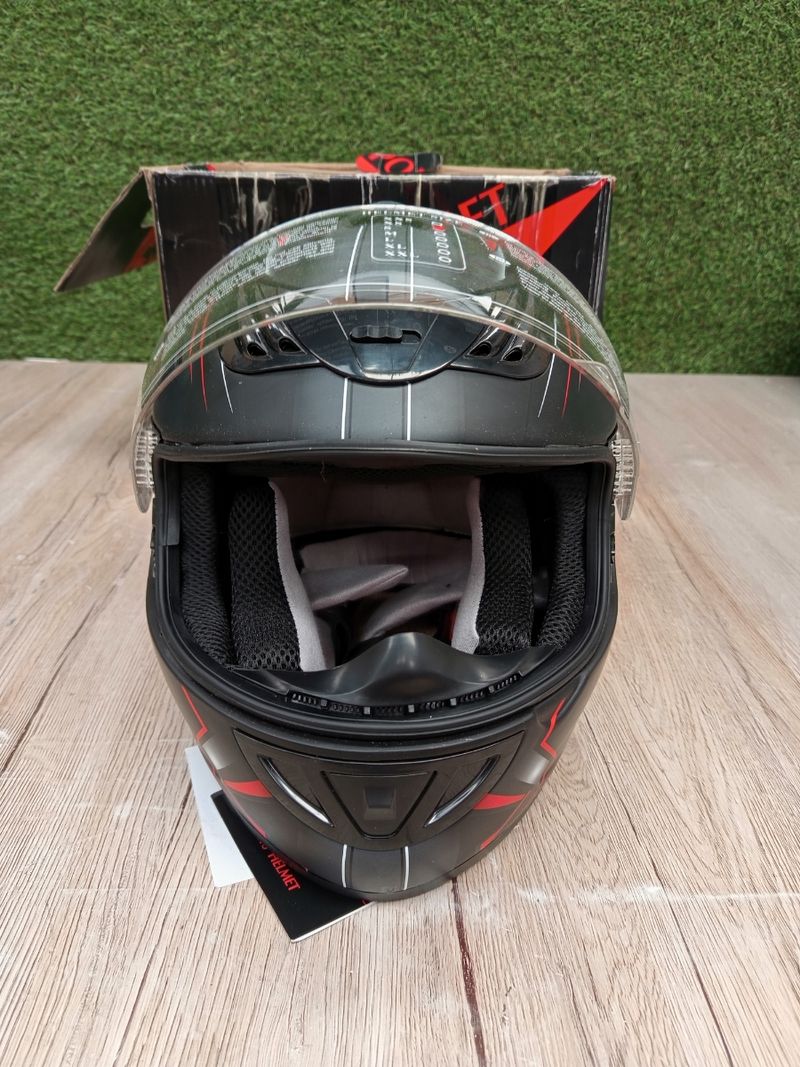 Casco de moto H510 Arrow mate negro/rojo - S - Imagen 6