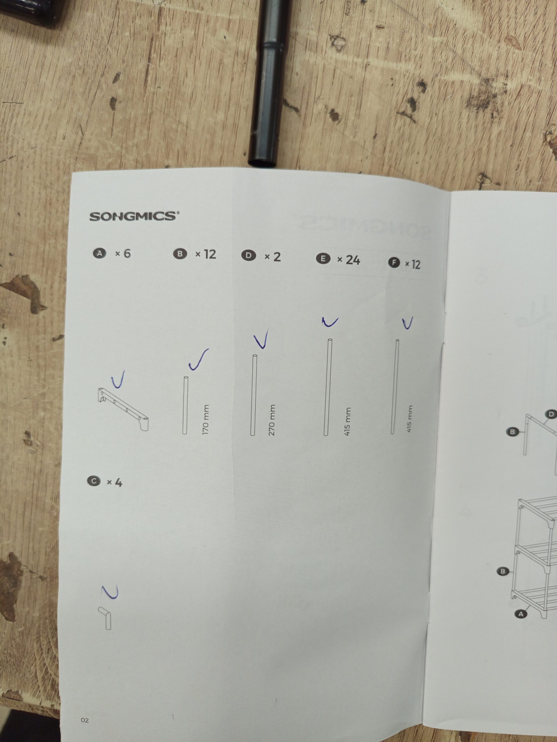 SONGMICS Zapatero de 3 Niveles LSA033B01 - Imagen 6