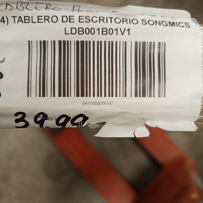 Tablero Escritorio Marrón - LDB001B01 - SONGMICS. - Imagen 6