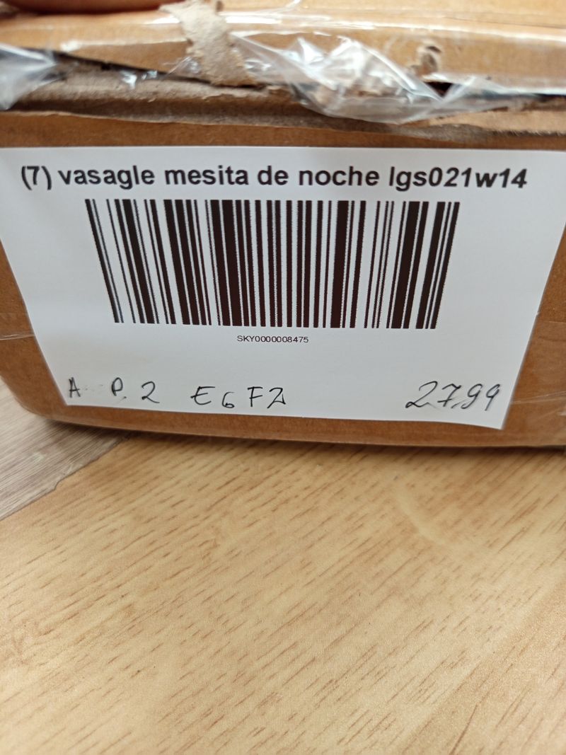 Mesita noche VASAGLE blanca. - Imagen 6
