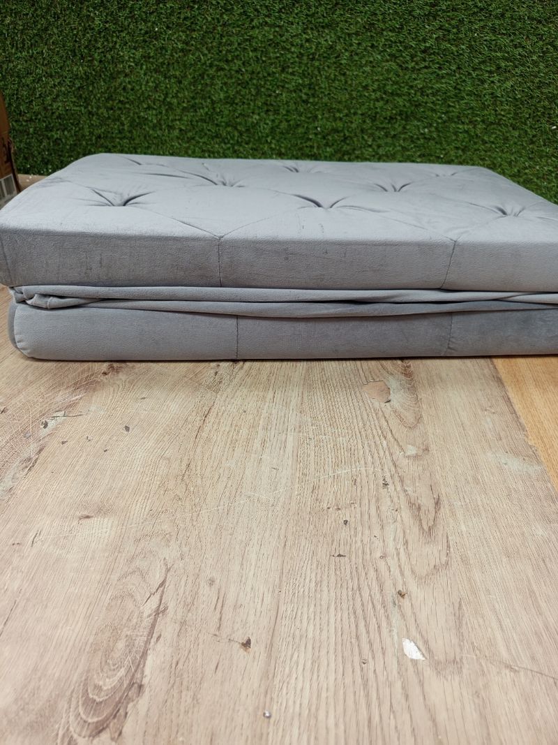 Cabecero cama terciopelo gris - 2 piezas - Imagen 6
