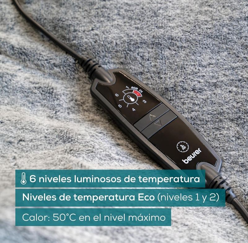 Manta eléctrica Beurer - Gris - Imagen 6