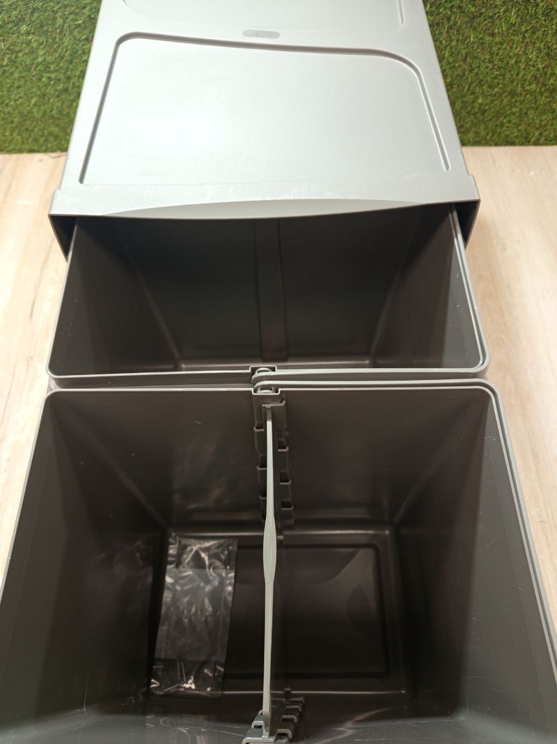 Emuca Contenedores de reciclaje. 2 x 20 L - Imagen 6