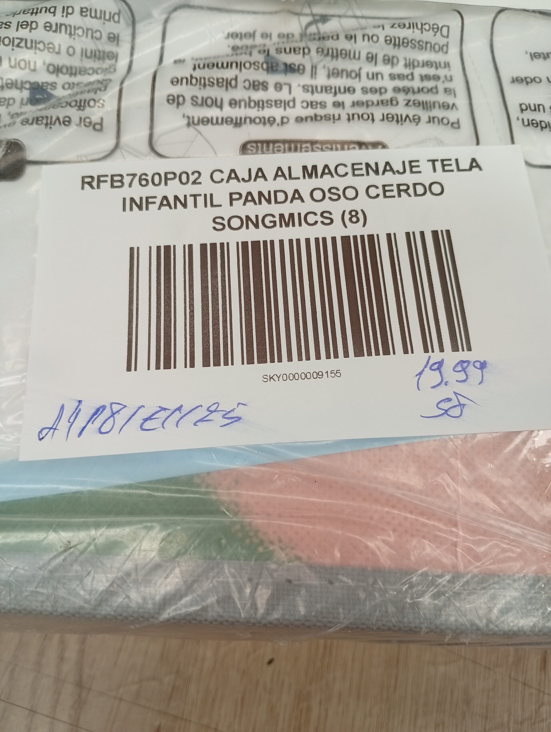 Caja almacenaje - Panda, Oso, Cerdo - SONGMICS - Imagen 6