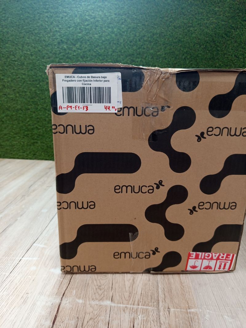 Emuca Contenedores de reciclaje. 2 x 20 L - Imagen 10