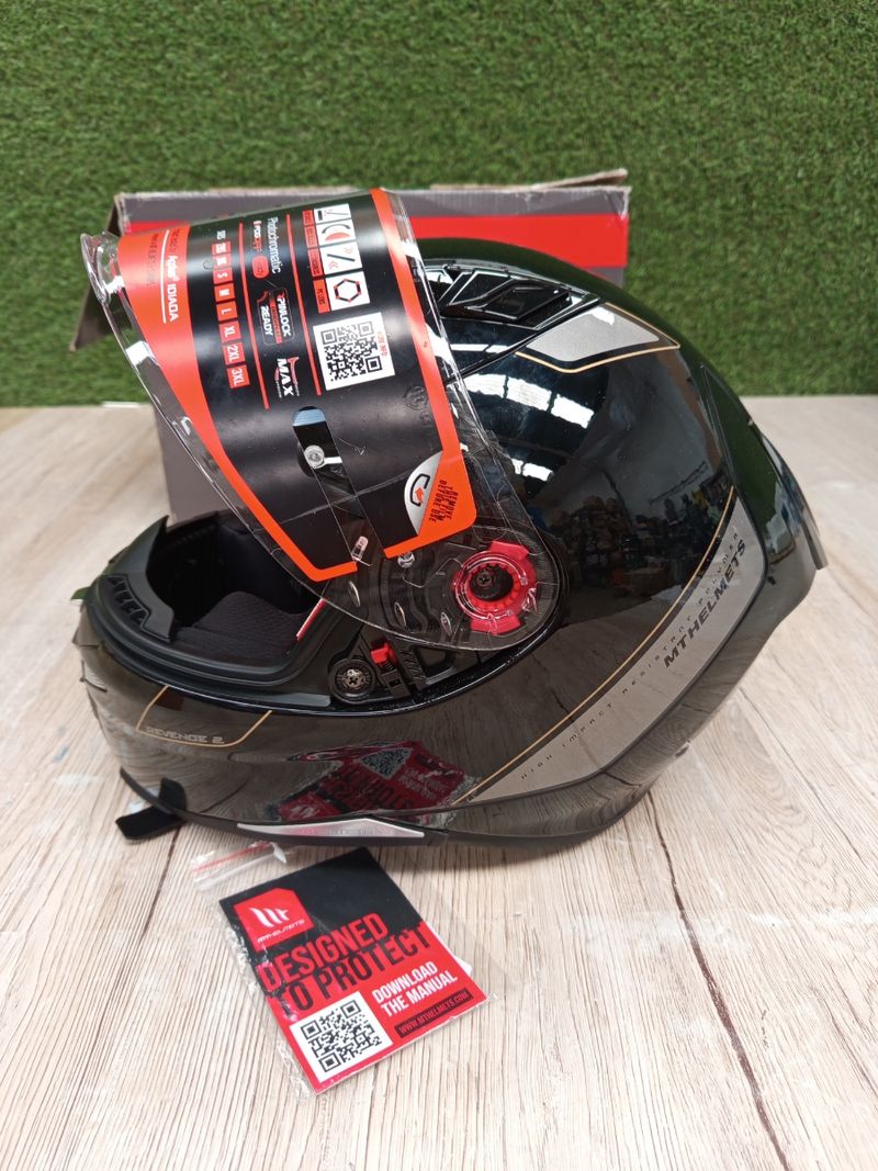 Casco MT Helmets Revenge 2 Negro brillante. - Imagen 7