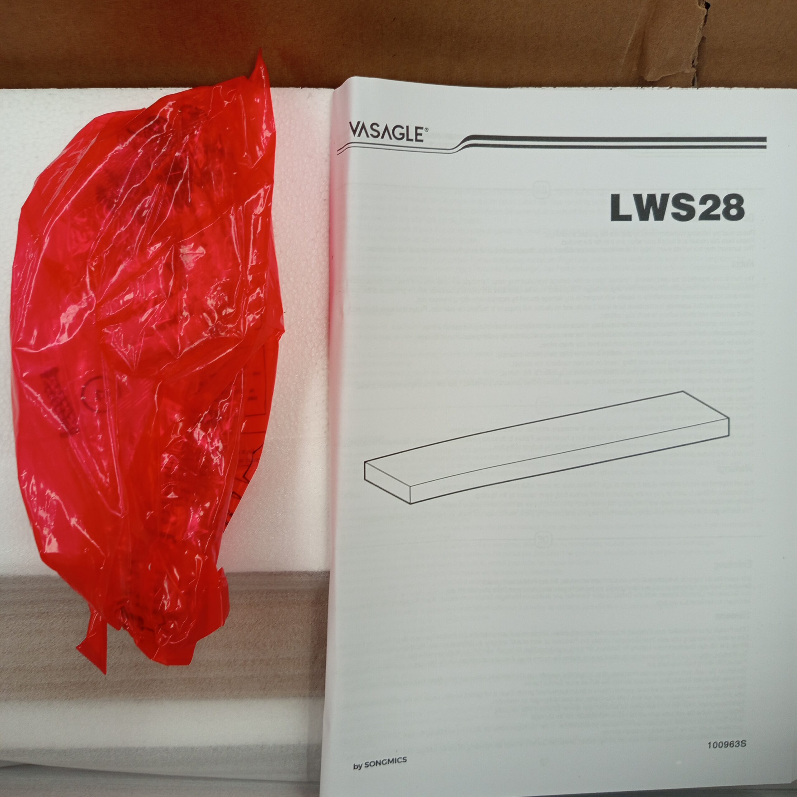 Estante de pared flotante - LWS028W44 - VASAGLE - Imagen 7