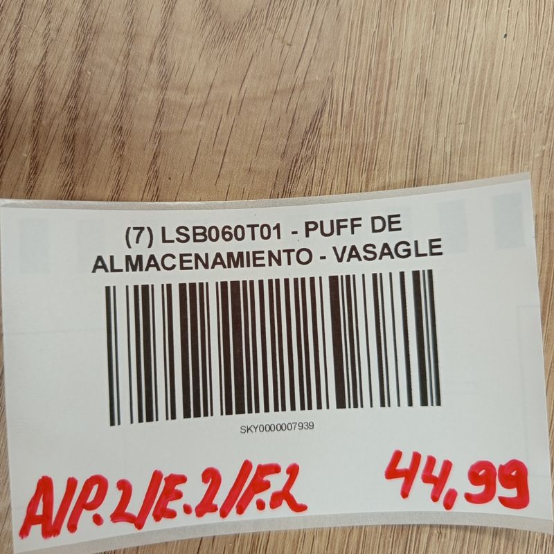 Puff de Almacenamiento - LSB060T01 - VASAGLE - Imagen 7
