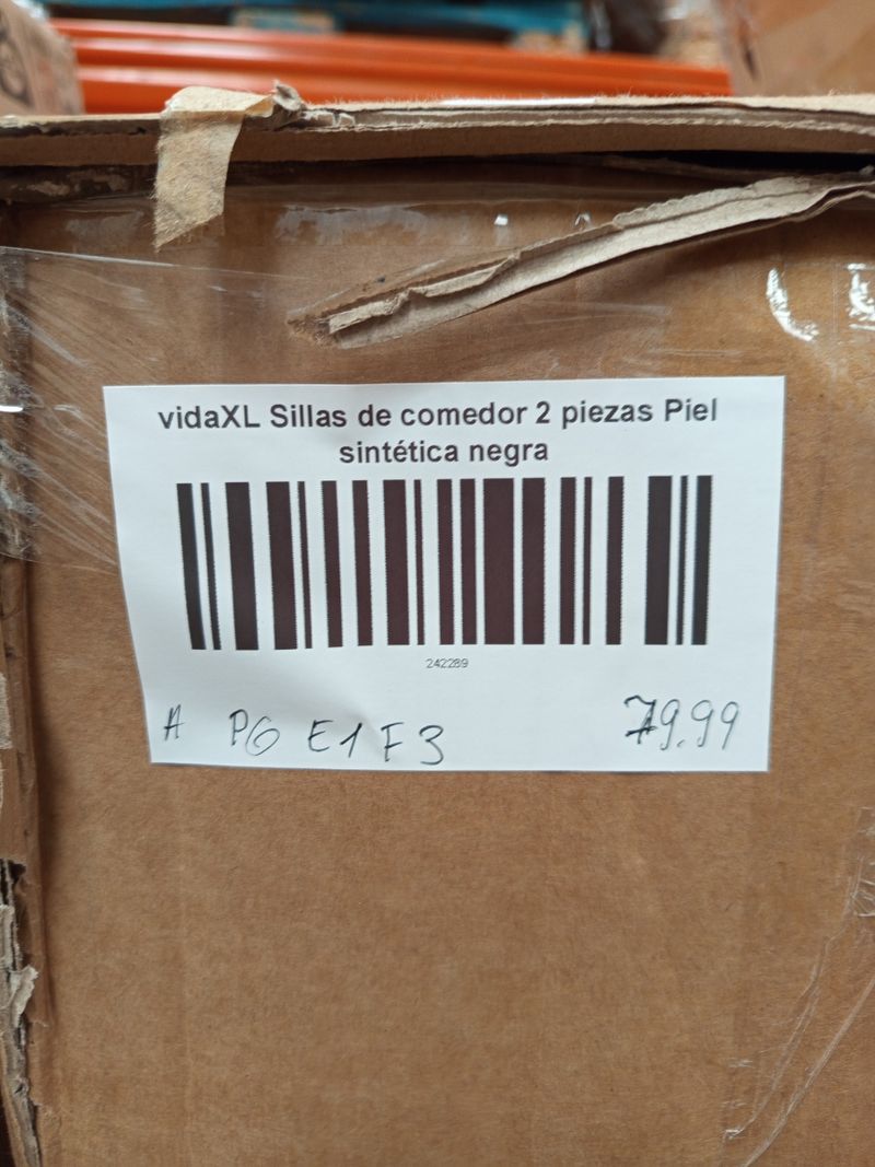 2 Sillas Comedor vidaXL Cuero Sintético - Imagen 7
