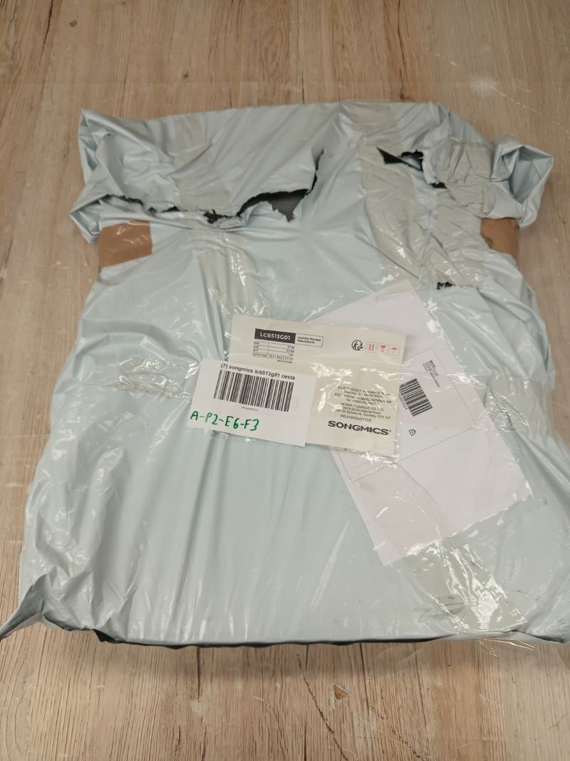 Cesta ropa SONGMICS LCB509G01E gris y bambú. - Imagen 7