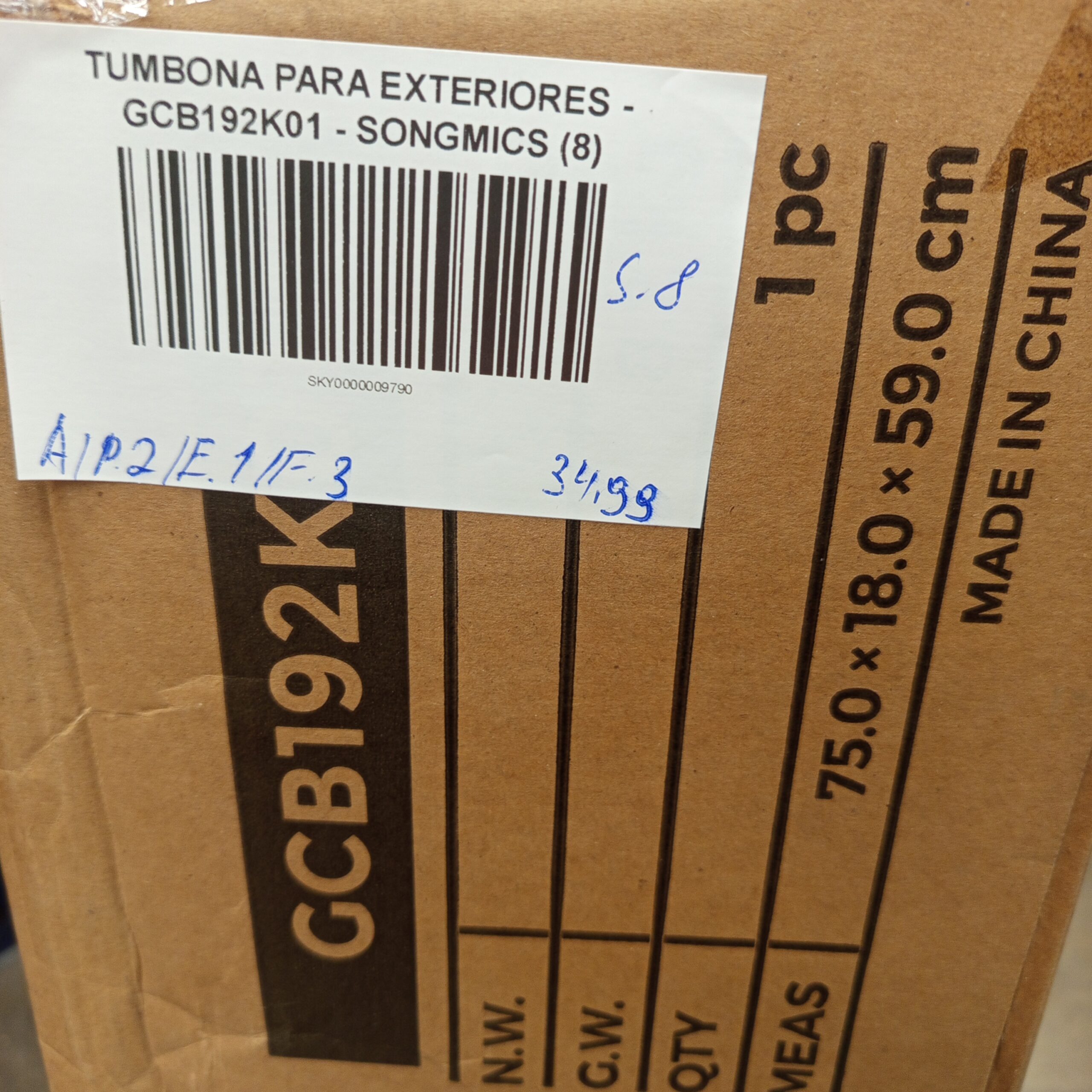 Tumbona para exteriores - GCB192K01 - SONGMICS - Imagen 7