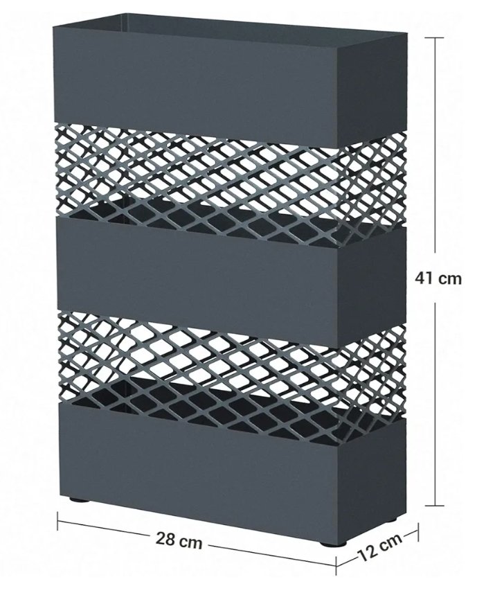 SONGMICS LUC02AG PARAGUERO DE METAL - Imagen 2