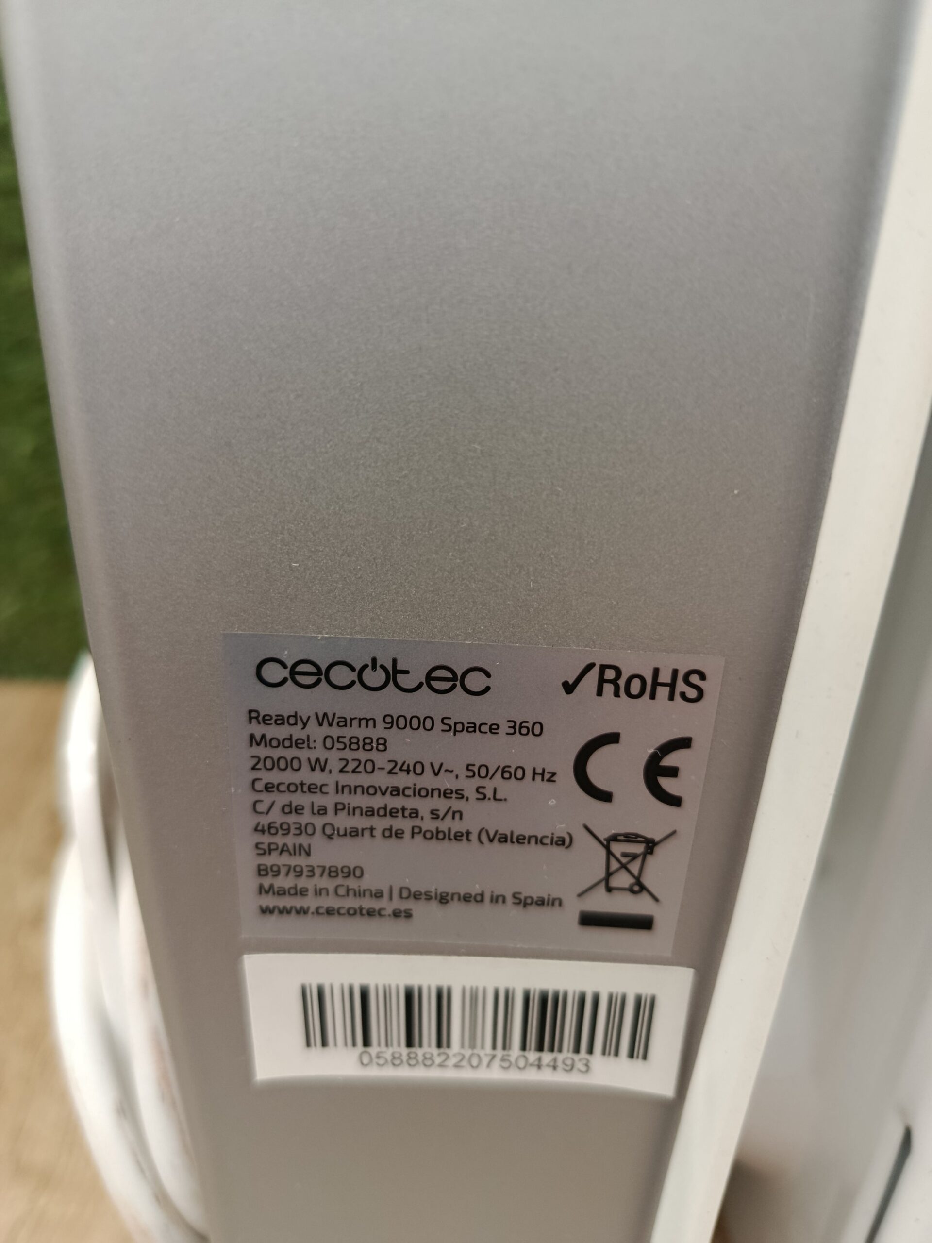 Cecotec Radiador Electrónico de Aceite ReadyWarm 9000 - Imagen 3