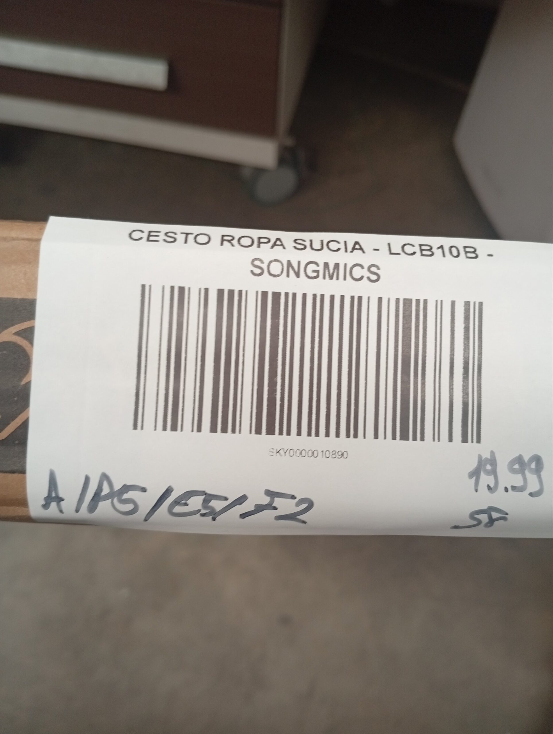 CESTO ROPA SUCIA - LCB10B - SONGMICS - Imagen 8