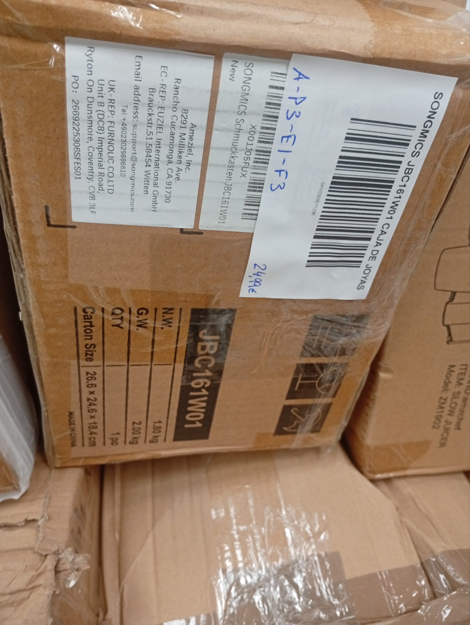 SONGMICS JBC161W01 CAJA DE JOYAS - Imagen 9