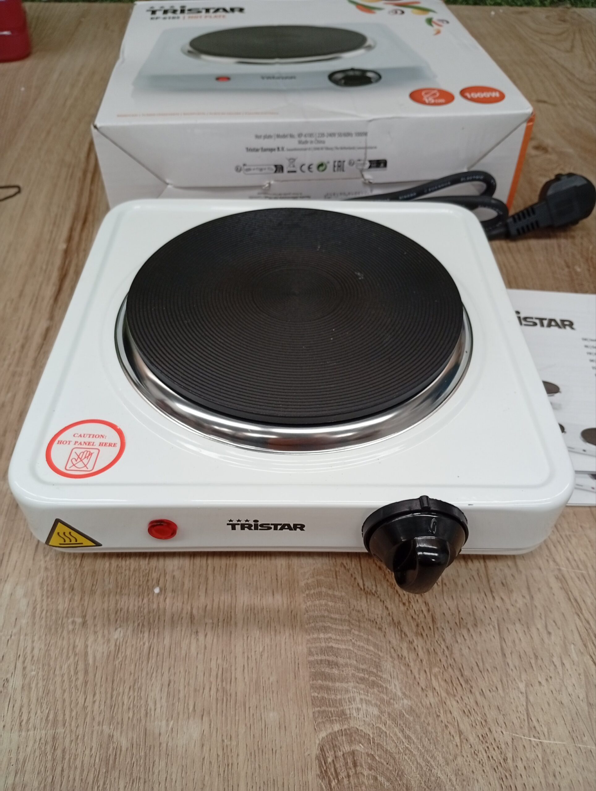 Tristar Hornillo Eléctrico, 1000W, 15 cm, 5 Niveles de Temperatura - Imagen 3