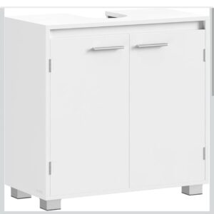 VASAGLE BBK506W01 Mueble bajo fregadero con 2 compartimentos