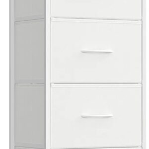Comoda 4 Cajones de Tela - LGS314WH01 - SONGMICS
