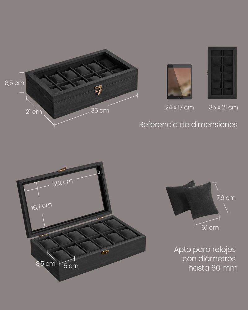 Caja para Relojes - JOW120B02 - SOMGMICS - Imagen 2