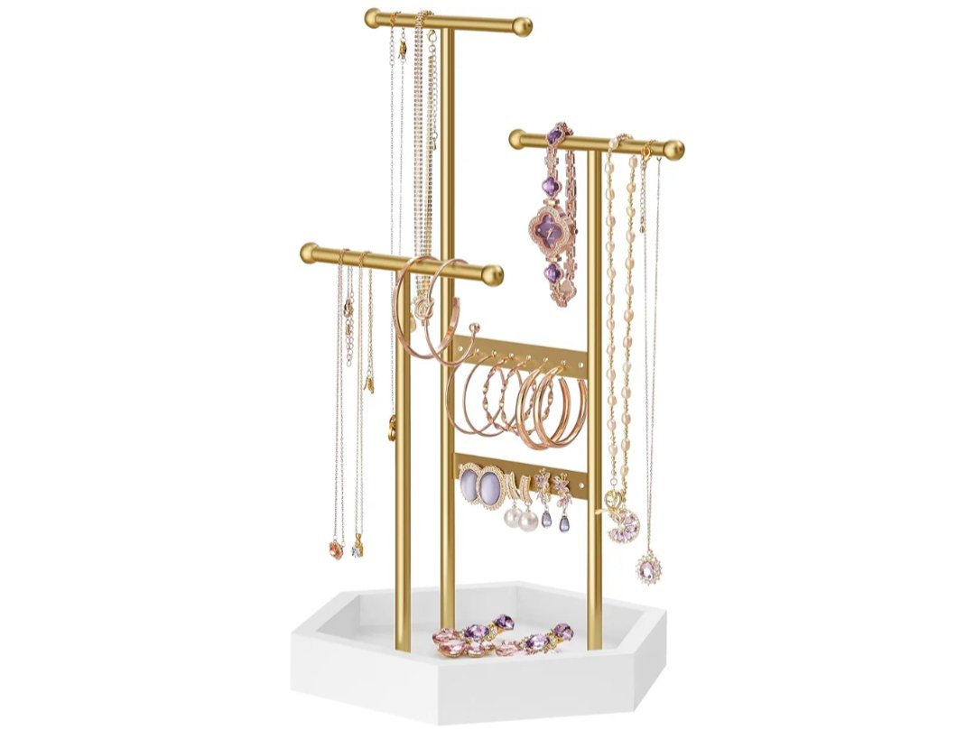SONGMICS JJS003A01 Soporte de Joyas, Expositor de Joyas, 4 - Imagen 2