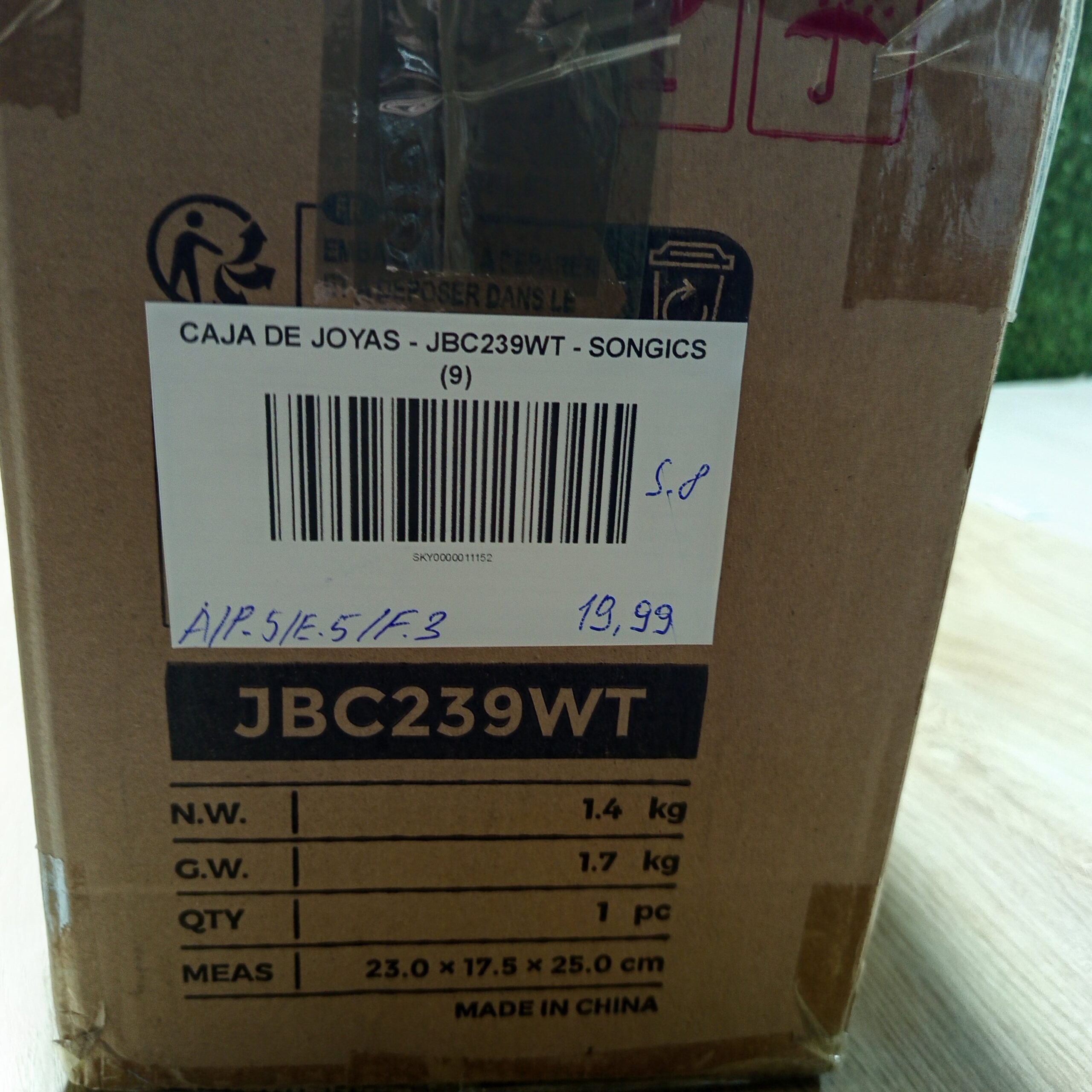 Caja de Joyas - JBC239WT - SONGMICS - Imagen 10