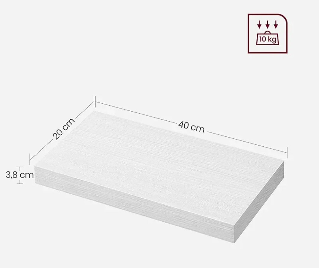 VASAGLE Estante de Pared LWS024W44