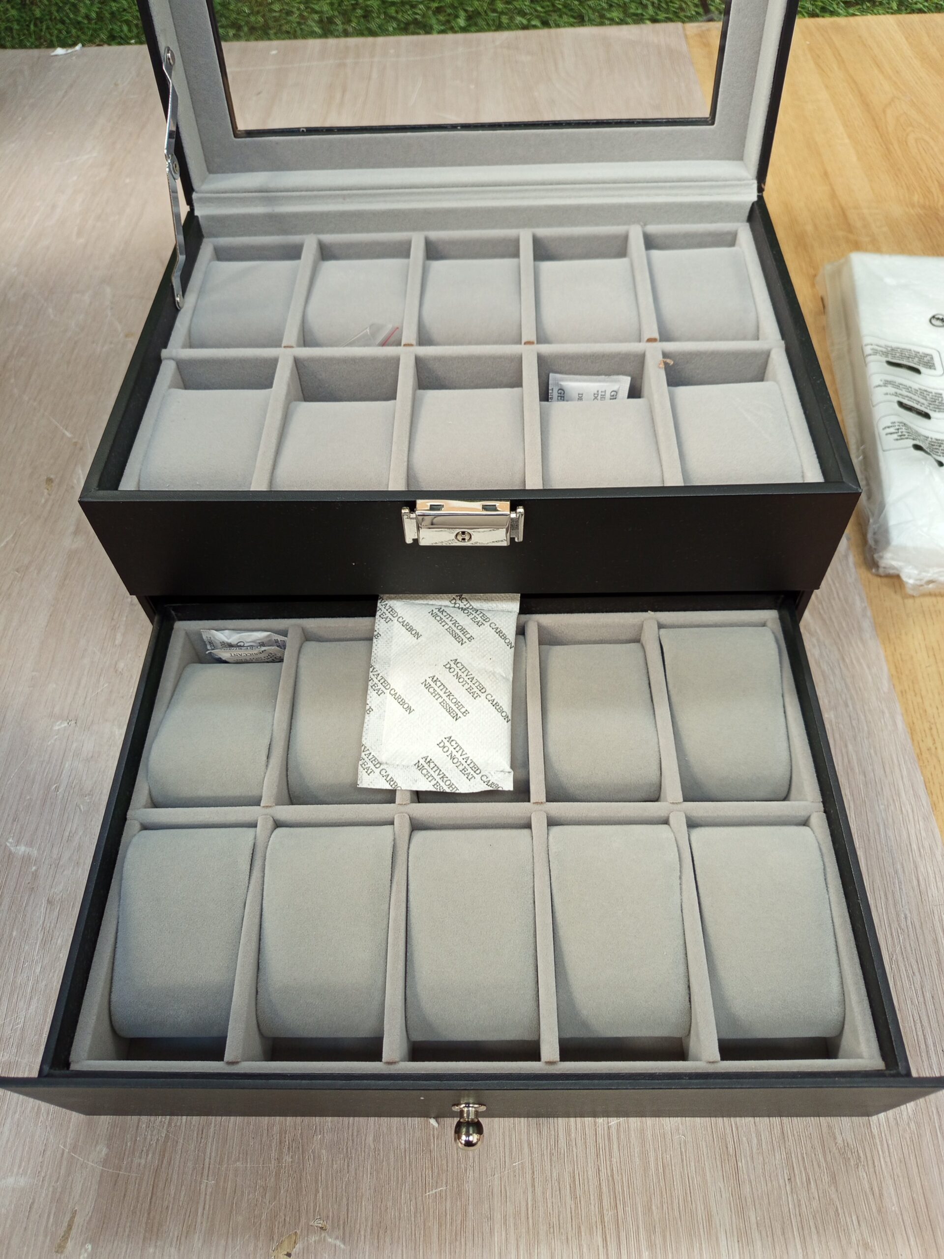 SONGMICS Caja de Relojes JWB020B01 - Imagen 7