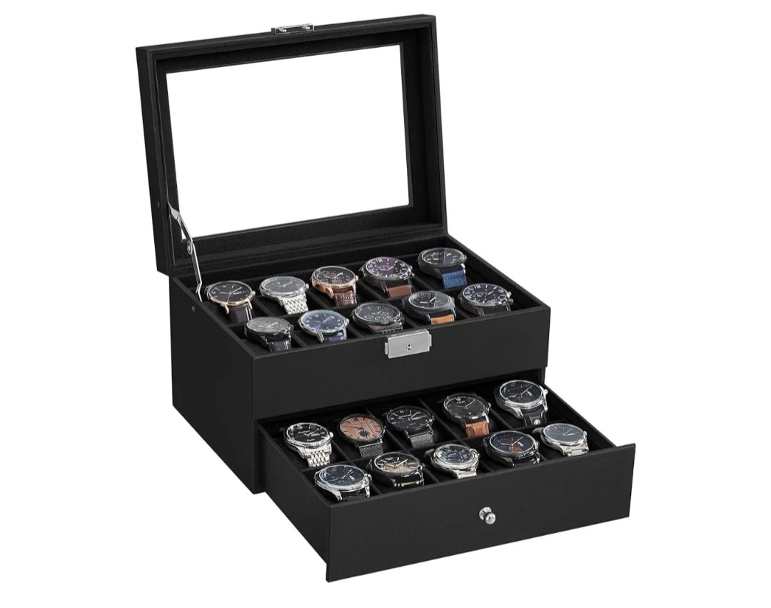 SONGMICS Caja de Relojes JWB020B01 - Imagen 2
