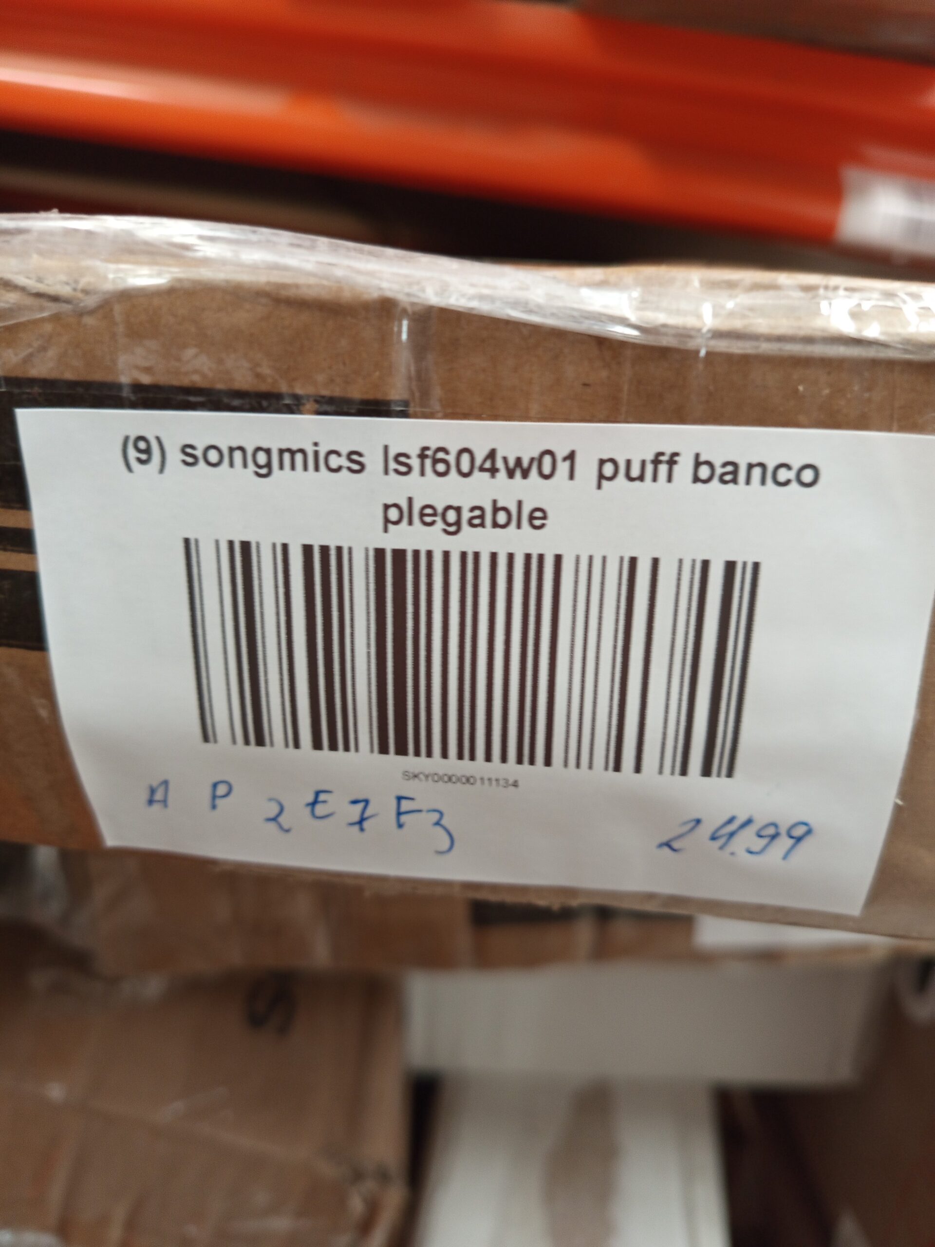 SONGMICS - Reposapiés con Almacenamiento - LSF604W01. - Imagen 5