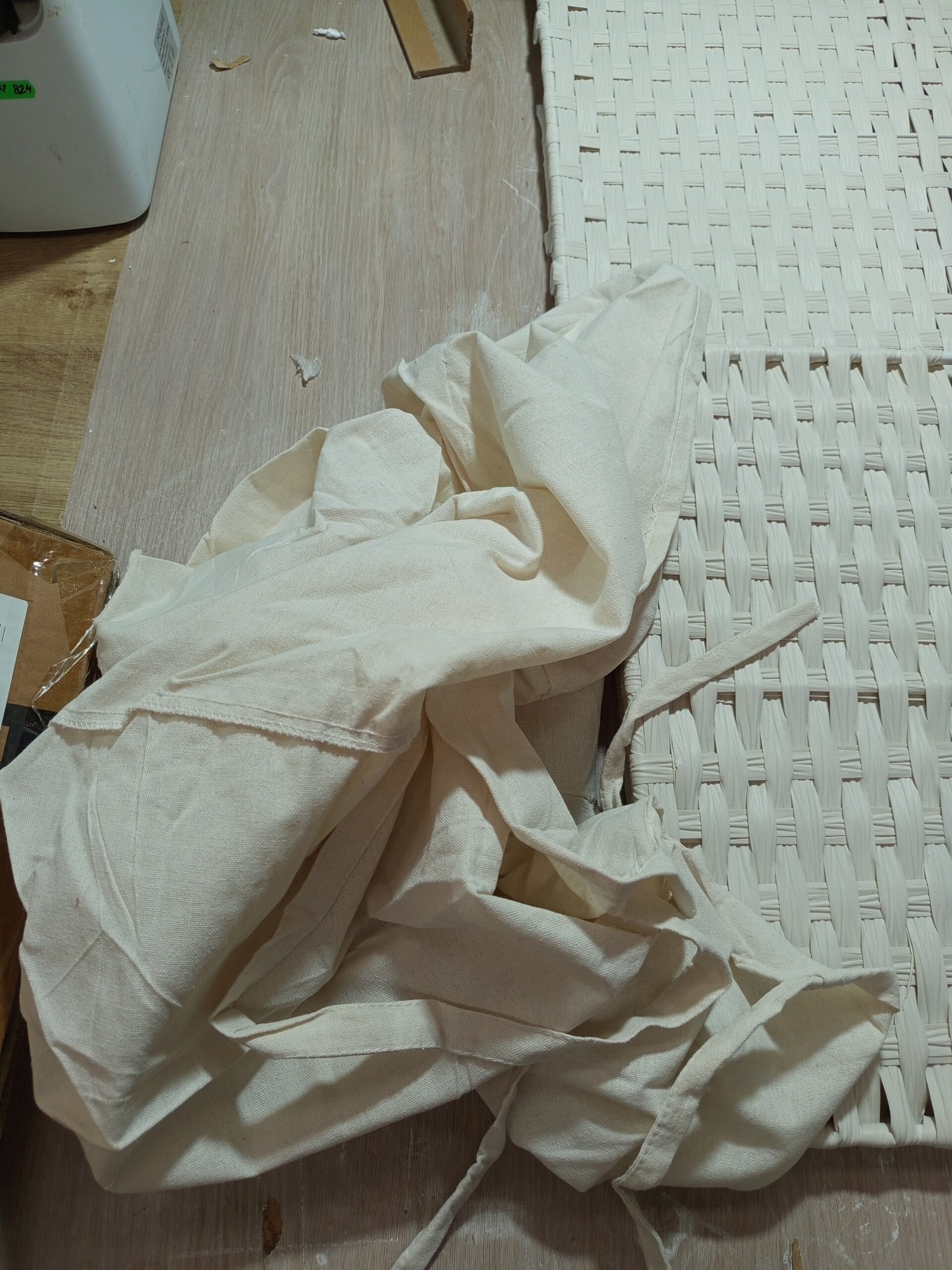 Cesta de ropa de ratán, Songmics LCB051W01V1. - Imagen 6