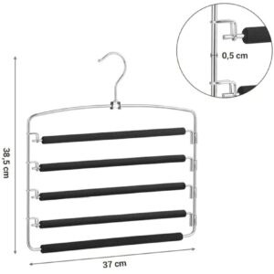 SONGMICS Perchas para Pantalones CRI041BK