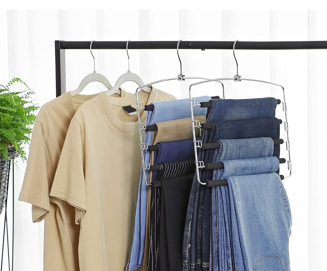 SONGMICS Perchas para Pantalones CRI041BK.
