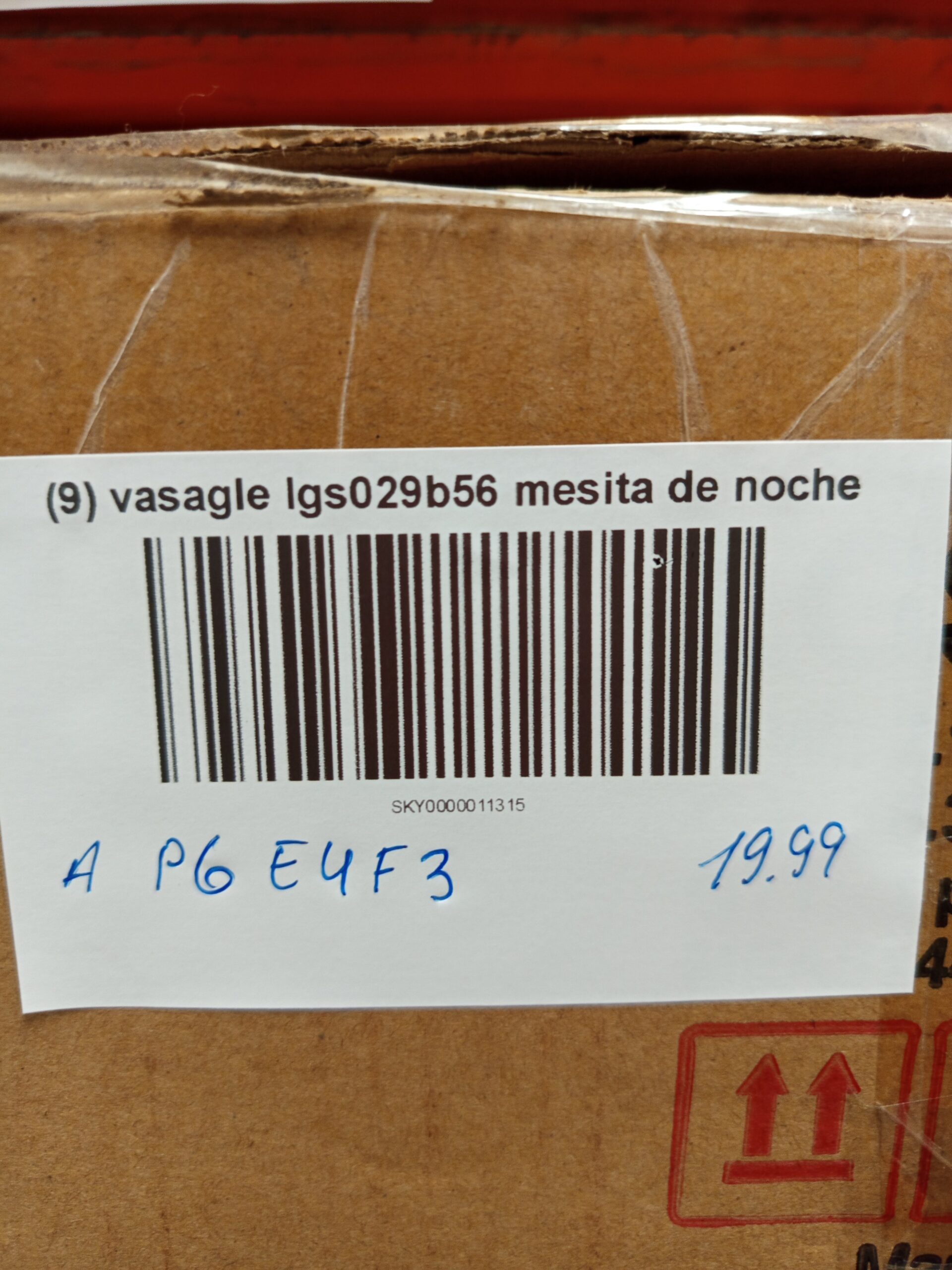 VASAGLE Mesita de Noche LGS029B56 - Imagen 3