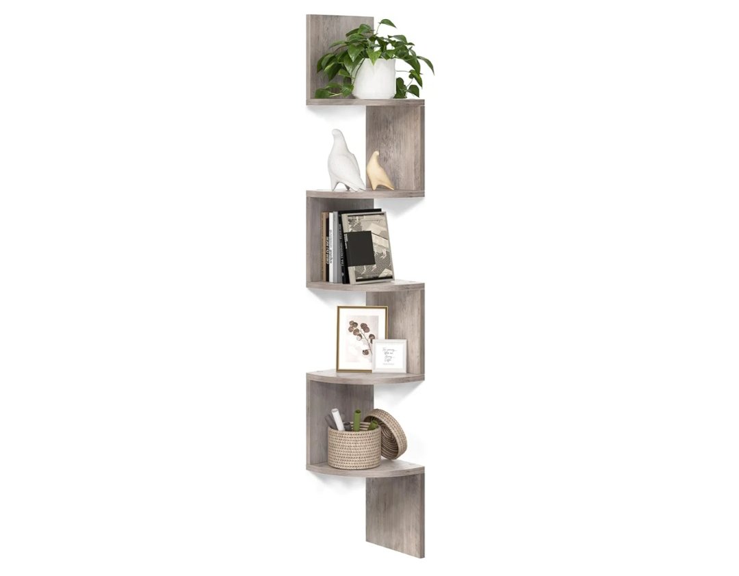VASAGLE Estante esquinero Lbc072m01