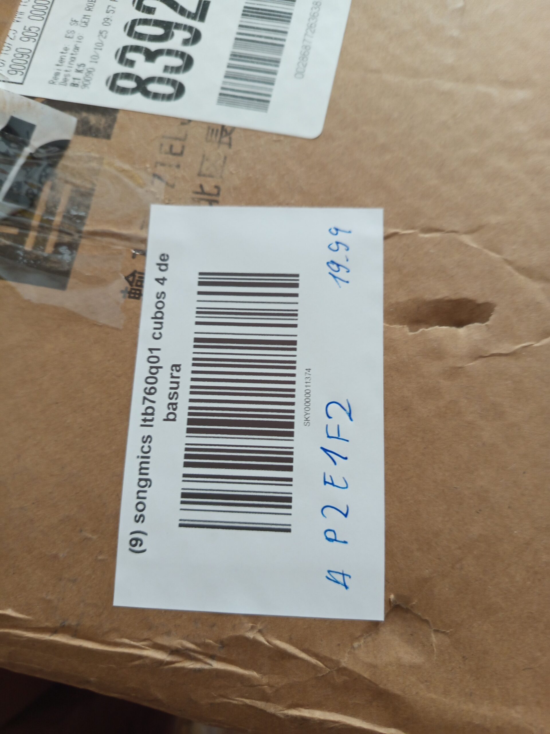 SONGMICS Cubo de Basura LTB760Q01 - Imagen 8