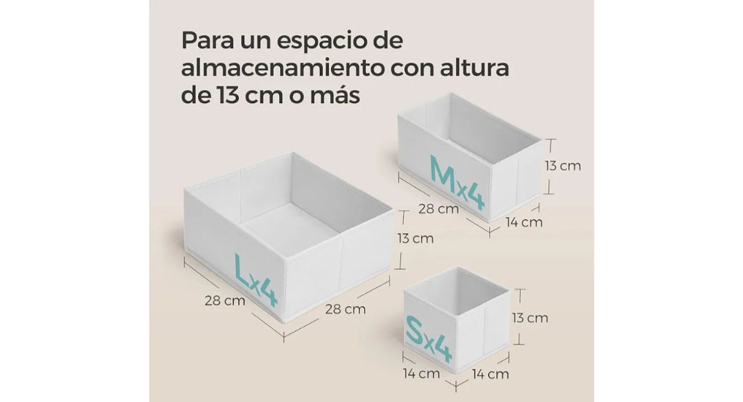 SONGMICS Organizadores Cajones RDZ006W02 - Imagen 2